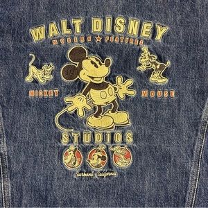 Vintage Disney store Mickey oversized jean jacket